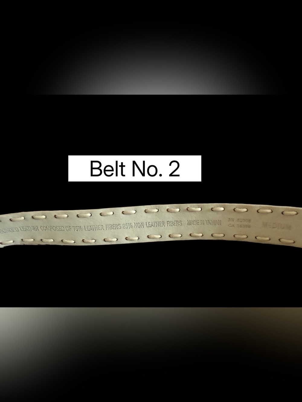 Lot of 2 Belts Genuine Leather Belts - Medium - Picture 12 of 14